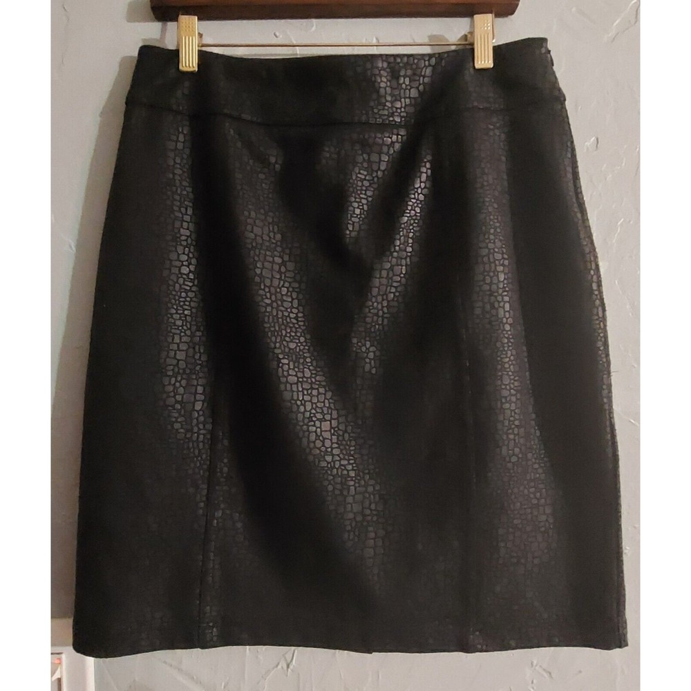 Chico's Skirts Women's Size 1 (M) ,Black Polyester,Skirts Pencil,15.5 Inch Waist - Picture 7 of 7